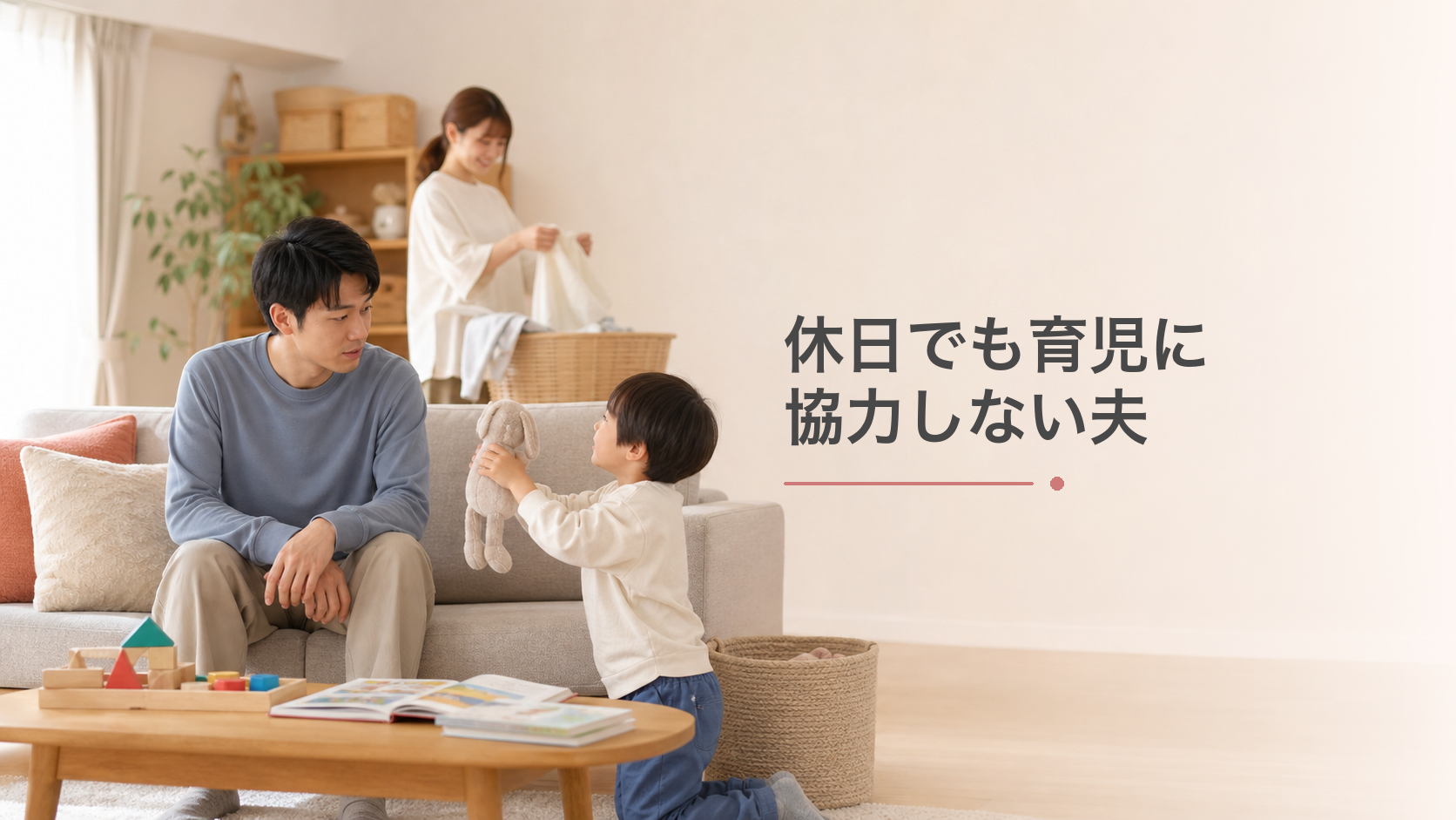 休日でも育児に協力しない夫は手伝う「きっかけ」がつかめないだけかも？